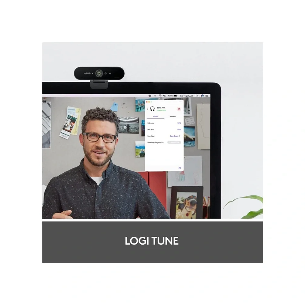 Logitech Zone Wired‎ Headset, with advanced noise-canceling mic technology